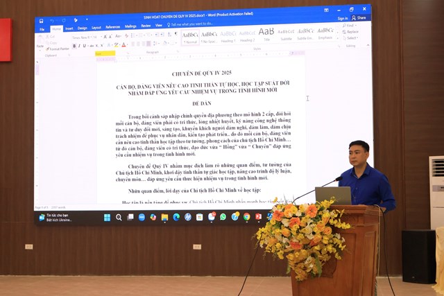 Đảng ủy x&#227; Đạo Tr&#249;: N&#234;u cao tinh thần tự học, đ&#225;p ứng y&#234;u cầu trong t&#236;nh h&#236;nh mới - Ảnh 3