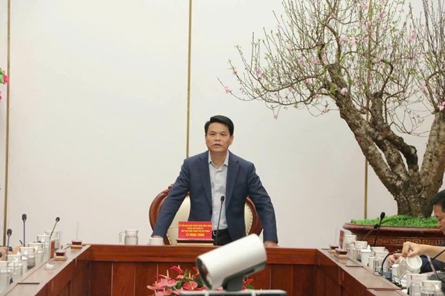 Đồng ch&iacute; L&ecirc; Ngọc Ch&acirc;u &ndash; Ủy vi&ecirc;n Trung ương Đảng, Ph&oacute; B&iacute; thư Th&agrave;nh ủy, Chủ tịch UBND th&agrave;nh phố ph&aacute;t biểu chỉ đạo tại buổi tổng duyệt chương tr&igrave;nh nghệ thuật &ldquo;Hải Ph&ograve;ng ch&agrave;o Xu&acirc;n B&iacute;nh Ngọ - 2026&rdquo;.