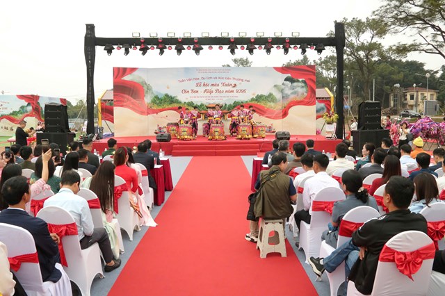 Quang cảnh tại buổi lễ khai mạc.&nbsp;(Ảnh: Bản tin VHTTDL HP)