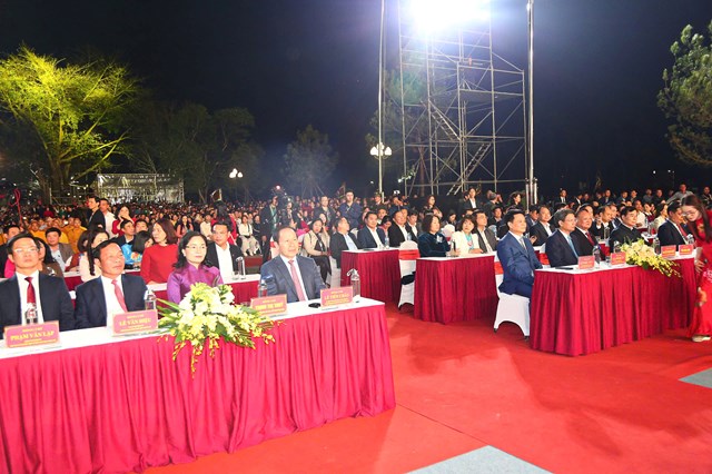 C&aacute;c đại biểu tham dự Lễ Tưởng niệm 692 năm ng&agrave;y vi&ecirc;n tịch của Đệ Tam Tổ Tr&uacute;c L&acirc;m Huyền Quang T&ocirc;n giả (1334 - 2026) v&agrave; Khai hội m&ugrave;a Xu&acirc;n C&ocirc;n Sơn - Kiếp Bạc năm 2026.