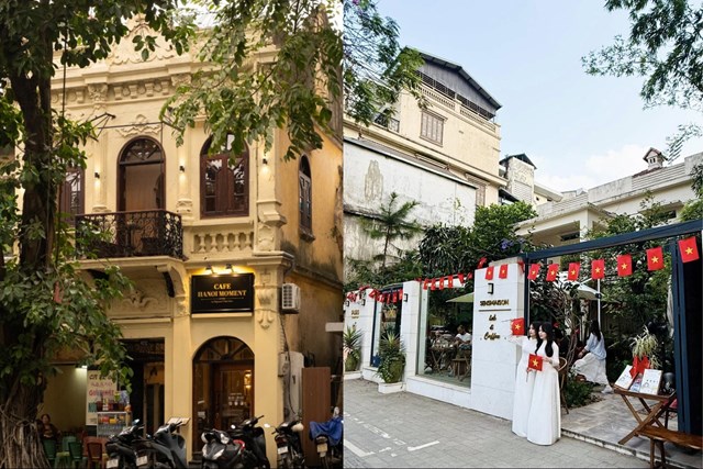 Hai qu&aacute;n Cafe HaNoi Moment (62 Nguyễn Th&aacute;i Học) v&agrave; SEN Maison Coffee (45 Nguyễn Th&aacute;i Học) đều c&oacute; thể nh&igrave;n ngắm đo&agrave;n diễu binh ng&agrave;y 2/9. &nbsp;