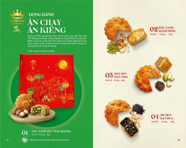 Thương hiệu t&ecirc;n tuổi Kinh Đ&ocirc; đ&atilde; cho ra mắt d&ograve;ng b&aacute;nh ăn chay, ăn ki&ecirc;ng tốt cho sức khỏe