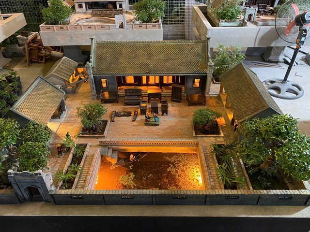 L&#224;ng qu&#234; Bắc Bộ xưa “sống lại” qua m&#244; h&#236;nh thu nhỏ của ch&#224;ng trai Ninh B&#236;nh - Ảnh 2