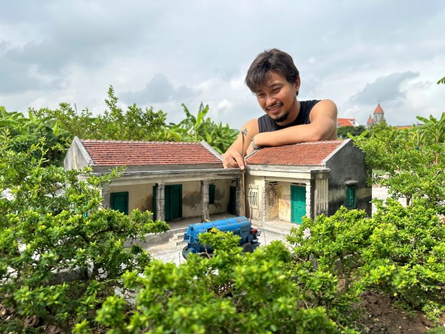 L&#224;ng qu&#234; Bắc Bộ xưa “sống lại” qua m&#244; h&#236;nh thu nhỏ của ch&#224;ng trai Ninh B&#236;nh - Ảnh 1