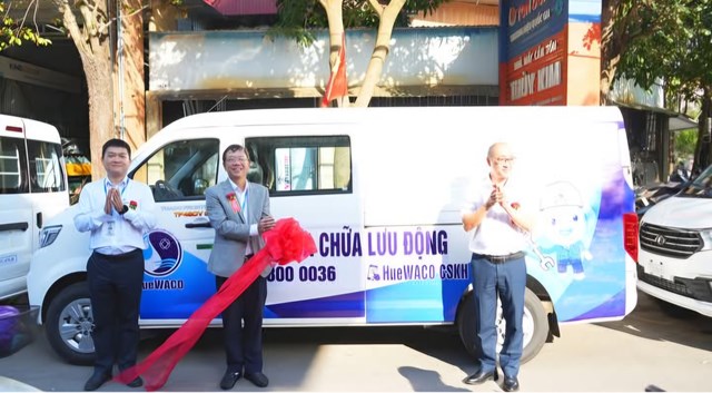 HueWACO khai trương 3 xe sữa chữa lưu động sẵn s&agrave;ng ứng ph&uacute;i, xử l&yacute; nhanh c&aacute;c sự cố cấp nước