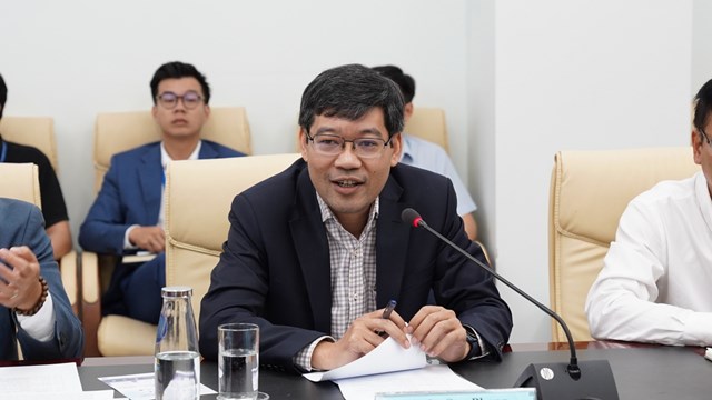 &Ocirc;ng L&ecirc; Sơn Phong &ndash; Ph&oacute; Gi&aacute;m đốc Sở Khoa học v&agrave; C&ocirc;ng nghệ th&agrave;nh phố Đ&agrave; Nẵng ph&aacute;t biểu khai mạc.