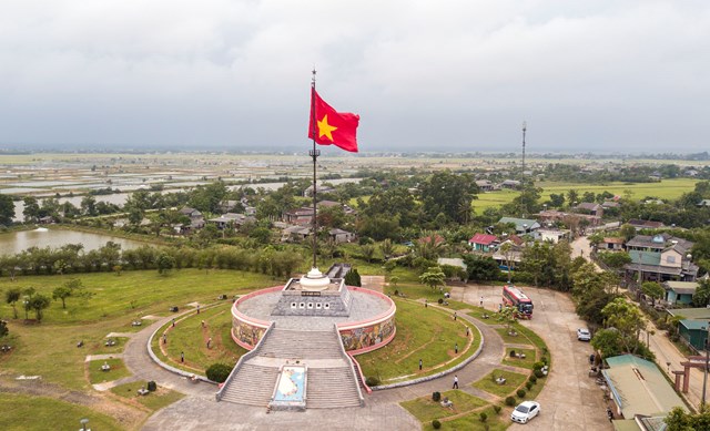 G&oacute;c nh&igrave;n tr&ecirc;n cao huyện Vĩnh Linh ở ph&iacute;a bắc tỉnh Quảng Trị. Ảnh - nguồn IT