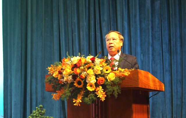 &Ocirc;ng Ch&acirc;u Ngọc Tuấn, Trưởng đo&agrave;n đại biểu Quốc hội tỉnh Gia Lai ph&aacute;t biểu tại diễn đ&agrave;n.