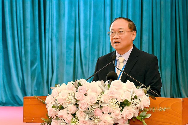 &nbsp;Đồng ch&iacute; Th&aacute;i Đại Ngọc, Ủy vi&ecirc;n Trung ương Đảng, B&iacute; thư Tỉnh ủy Gia Lai ph&aacute;t biểu tại Hội nghị,