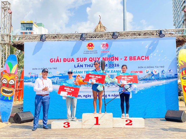 Sôi động Giải đua SUP Quy Nhơn – Zbeach lần thứ I năm 2026 - Ảnh 1