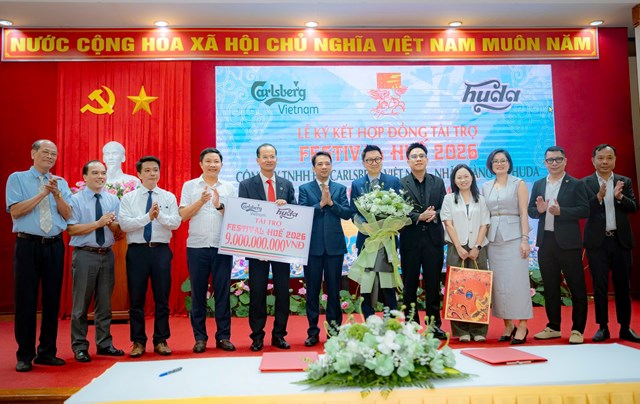 Với g&oacute;i t&agrave;i trợ Bạch kim trị gi&aacute; 9 tỷ đồng, Carlsberg Việt Nam tiếp tục đồng h&agrave;nh c&ugrave;ng Festival Huế 2026