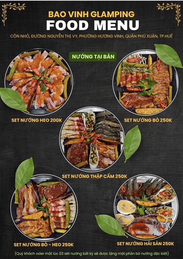 Ẩm thực v&#224; trải nghiệm &quot;chill&quot; tại Bao Vinh Glamping: Điểm đến kh&#244;ng thể bỏ lỡ ở Huế - Ảnh 1