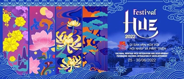 Poster ch&iacute;nh thức của Festival Huế 2022. Ảnh: BTC