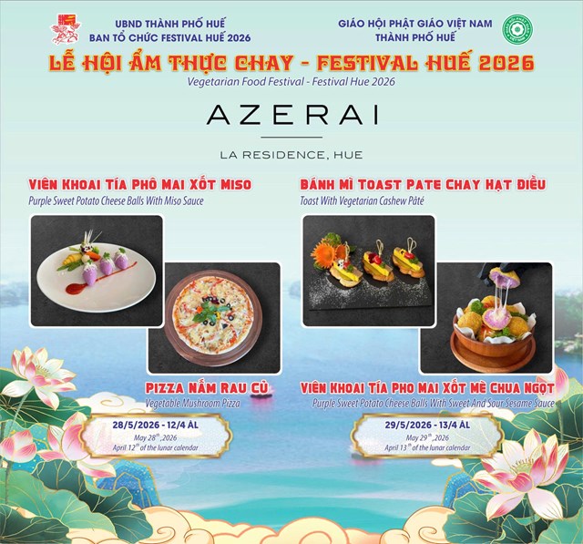 Lễ hội Ẩm thực chay Festival Huế 2026: Lan tỏa giá trị nhân văn giữa lòng Cố đô - Ảnh 11