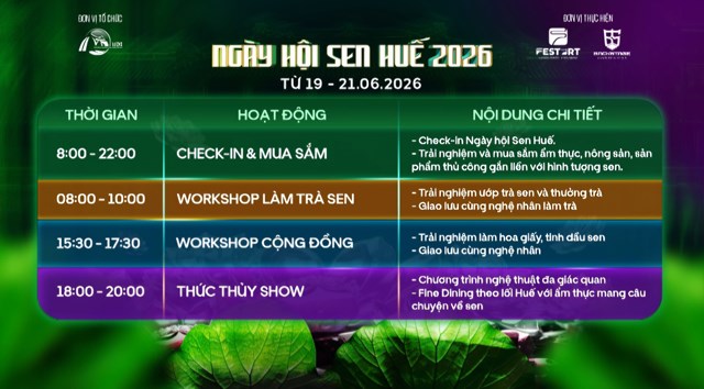 Huế “đánh thức” vẻ đẹp sen ngự tại Ngày hội Sen 2026 - Ảnh 3