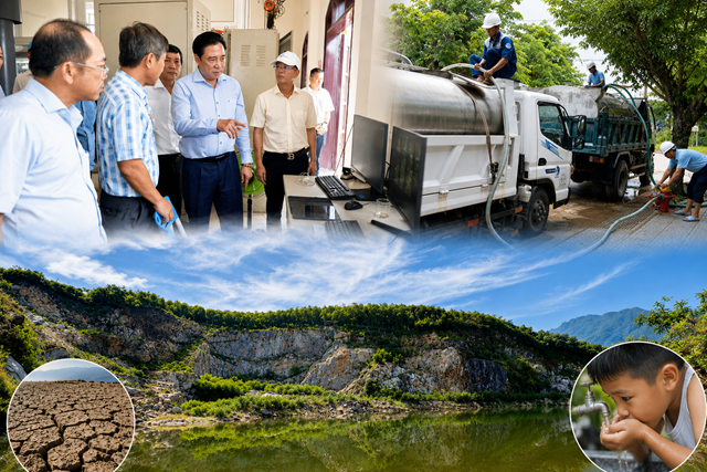 Chủ tịch UBND TP. Huế Nguyễn Khắc To&agrave;n kiểm tra thực tế t&igrave;nh h&igrave;nh cấp nước tại khu vực Ch&acirc;n M&acirc;y &ndash; Lăng C&ocirc; trước diễn biến nắng n&oacute;ng k&eacute;o d&agrave;i
