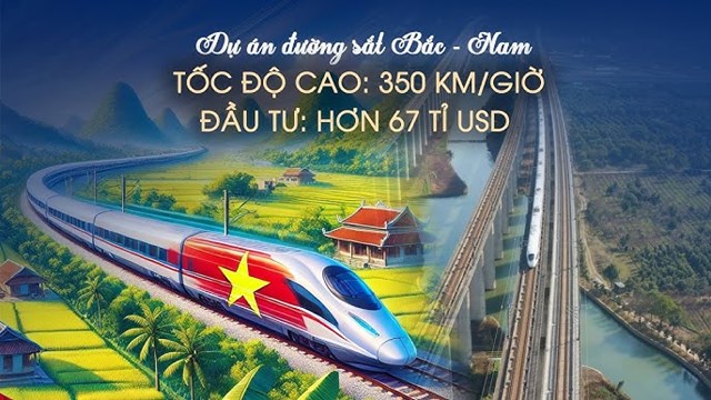 Dự &aacute;n đường sắt tốc độ cao trục Bắc - Nam c&oacute; tổng chiều d&agrave;i 1.541 km, nối ga Ngọc Hồi (H&agrave; Nội) với ga Thủ Thi&ecirc;m (TP. HCM), đi qua 20 tỉnh, th&agrave;nh phố. Tuyến được thiết kế với tốc độ tối đa 350 km/h, tải trọng 22,5 tấn/trục, bao gồm 23 ga h&agrave;nh kh&aacute;ch v&agrave; 5 ga h&agrave;ng h&oacute;a. Khi ho&agrave;n th&agrave;nh, dự &aacute;n sẽ r&uacute;t ngắn đ&aacute;ng kể thời gian di chuyển bằng đường sắt Bắc - Nam xuống c&ograve;n khoảng 5-6 giờ. Ảnh minh họa - IT