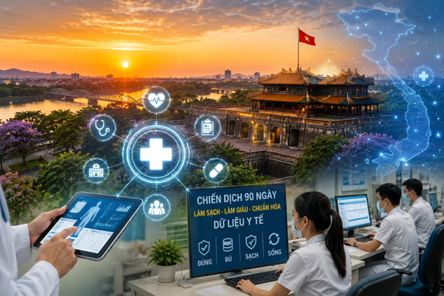 Huế phát động chiến dịch 90 ngày chuẩn hóa dữ liệu y tế - Ảnh 1