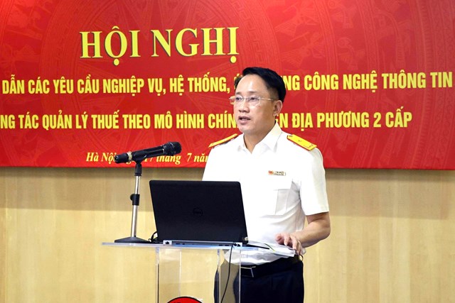 Ph&oacute; Cục trưởng Mai Sơn khẳng định mục ti&ecirc;u cốt l&otilde;i, người nộp thuế (NNT) c&oacute; thể ho&agrave;n tất mọi giao dịch m&agrave; kh&ocirc;ng cần trực tiếp đến cơ quan thuế.