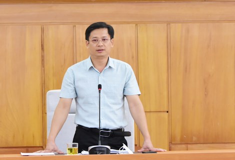 Ph&oacute; Chủ tịch UBND tỉnh Nguyễn Thanh B&igrave;nh ph&aacute;t biểu chỉ đạo tại cuộc họp