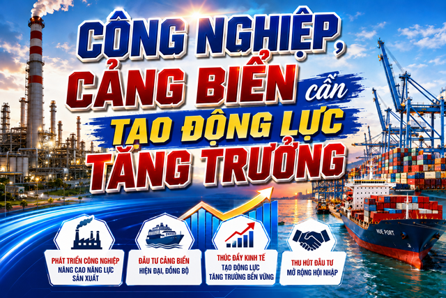 C&ocirc;ng nghiệp v&agrave; cảng biển được kỳ vọng trở th&agrave;nh những động lực quan trọng, g&oacute;p phần mở rộng kh&ocirc;ng gian ph&aacute;t triển, thu h&uacute;t đầu tư v&agrave; tạo th&ecirc;m gi&aacute; trị cho kinh tế Huế