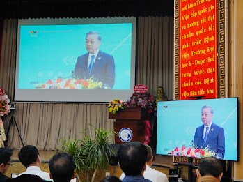 Tổng B&iacute; thư T&ocirc; L&acirc;m ph&aacute;t biểu tại Lễ kỷ niệm 80 năm truyền thống ng&agrave;nh Gi&aacute;o dục v&agrave; khai giảng năm học mới 2025-2026 s&aacute;ng 5/9