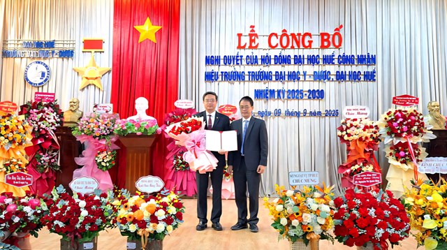 GS.TS. Nguyễn Vũ Quốc Huy tiếp tục giữ chức vụ Hiệu trưởng Nh&agrave; trường nhiệm kỳ 2025-2030