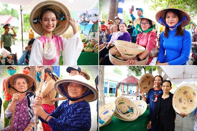 Những người phụ nữ l&agrave;ng ghề n&oacute;n ngựa Ph&uacute; Gia h&acirc;n hoan trong ng&agrave;y đ&oacute;n nhận bằng. (Ảnh: Văn Minh)