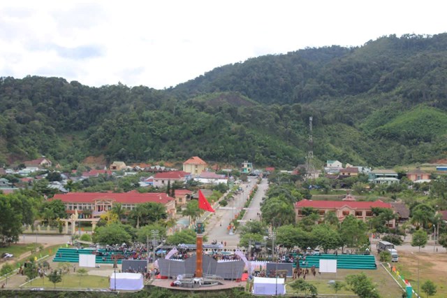 Một g&oacute;c của trung t&acirc;m x&atilde; T&acirc;y Giang.