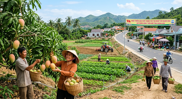 Ph&aacute;t triển sản xuất, n&acirc;ng cao thu nhập cho người d&acirc;n l&agrave; một trong những nhiệm vụ trọng t&acirc;m trong x&acirc;y dựng n&ocirc;ng th&ocirc;n mới tại Kh&aacute;nh H&ograve;a. Ảnh minh họa