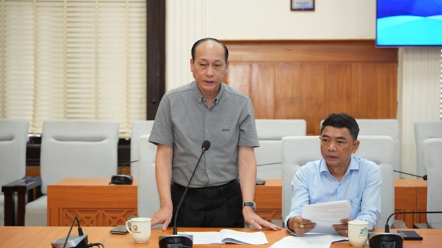 &nbsp;&ocirc;ng Trần Văn Mỹ, Chủ tịch Hiệp hội Doanh nghiệp th&agrave;nh phố Huế n&ecirc;u những kh&oacute; khăn, vướng mắc v&agrave; đề xuất giải ph&aacute;p hỗ trợ doanh nghiệp