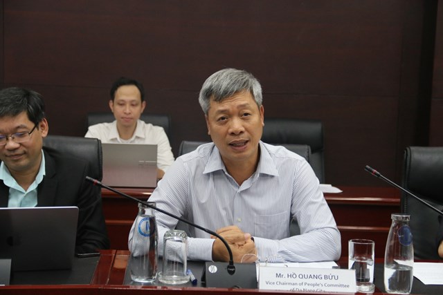 &nbsp;Ph&oacute; Chủ tịch UBND th&agrave;nh phố Đ&agrave; Nẵng Hồ Quang Bửu ph&aacute;t biểu tại buổi l&agrave;m việc.
