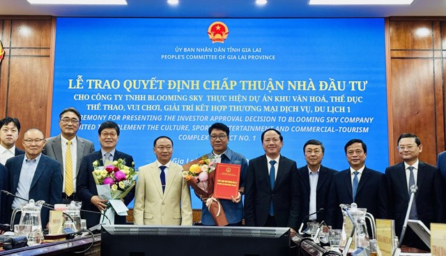 Dự &aacute;n C&ocirc;ng ty Blooming Sky thực hiện dự &aacute;n quy m&ocirc; hơn 308 ha, c&oacute; tổng vốn đầu tư khoảng 2.599 tỷ đồng.