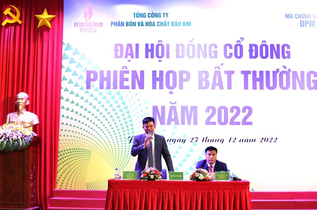 Đại hội cổ đ&ocirc;ng bất thường của DPM được diễn ra trong th&aacute;ng 12/2022