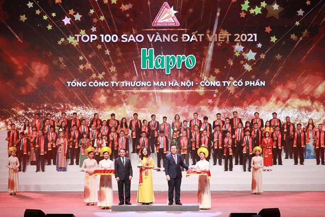 Hapro vinh dự lần thứ 8 li&ecirc;n tiếp đạt giải thưởng Sao V&agrave;ng Đất Việt 2021 &nbsp;