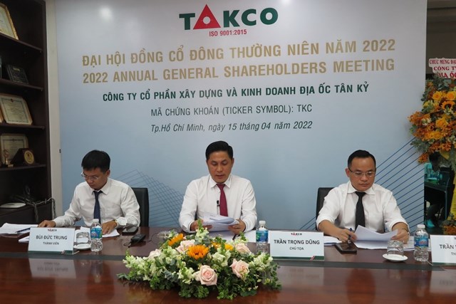 Ng&agrave;y 15/4/2022, CTCP X&acirc;y dựng v&agrave; Kinh doanh Địa ốc T&acirc;n Kỷ (MCK: TKC) đ&atilde; tổ chức th&agrave;nh c&ocirc;ng Đại hội đồng cổ đ&ocirc;ng thường ni&ecirc;n năm 2021. Trong đ&oacute; phương &aacute;n ph&aacute;t h&agrave;nh cổ phiếu, tăng vốn điều lệ đang nhận được sự quan t&acirc;m của thị trường.