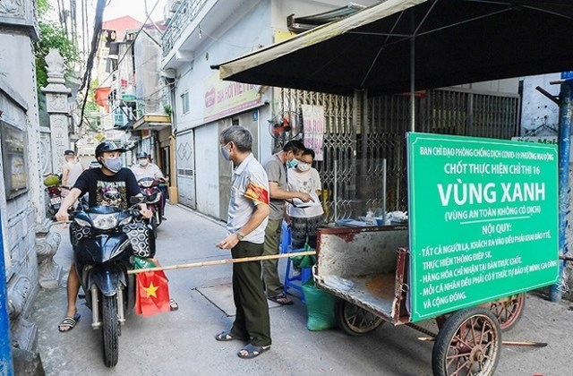 Thiết lập c&aacute;c chốt bảo vệ "v&ugrave;ng xanh"