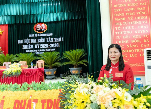 Đại hội đại biểu Đảng bộ x&#227; Ninh Giang lần thứ nhất, nhiệm kỳ 2025 – 2030 - Ảnh 5