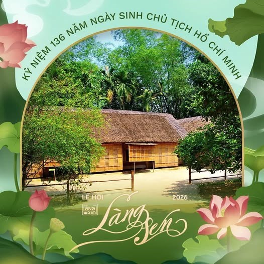 Lễ hội Làng Sen 2026 – đếm ngược thời gian về quê Bác - Ảnh 1
