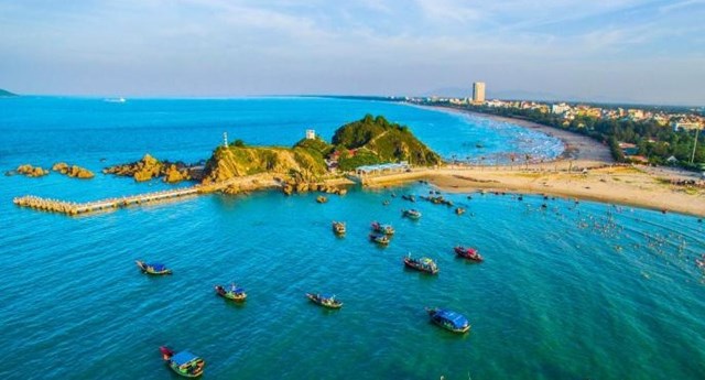 Một g&oacute;c Cửa L&ograve; nh&igrave;n từ đảo Lan Ch&acirc;u