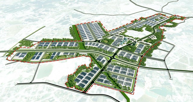 Phối cảnh ph&acirc;n khu chế biến gỗ v&agrave; l&acirc;m sản ngo&agrave;i gỗ với diện t&iacute;ch 530 hec ta