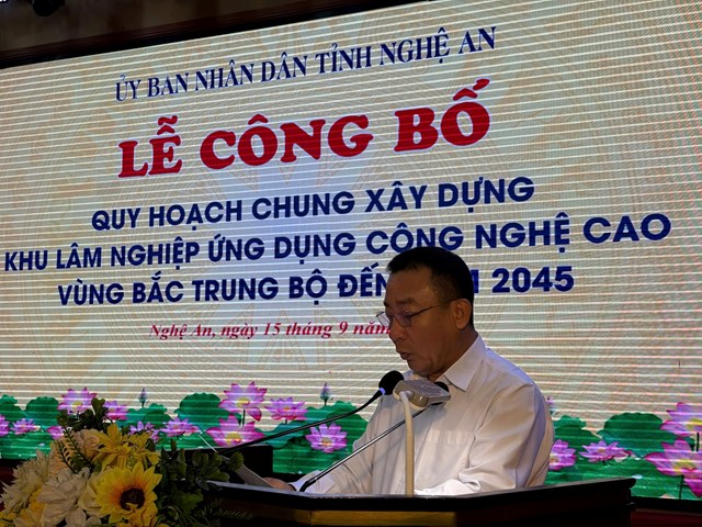 &Ocirc;ng Nguyễn Văn Đệ, Ph&oacute; Chủ tịch Ủy ban nh&acirc;n d&acirc;n tỉnh Nghệ An ph&aacute;t biểu