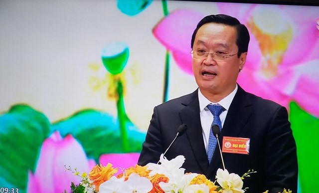 Bí thư Tỉnh ủy Nghệ An Nguyễn Đức Trung phát biểu