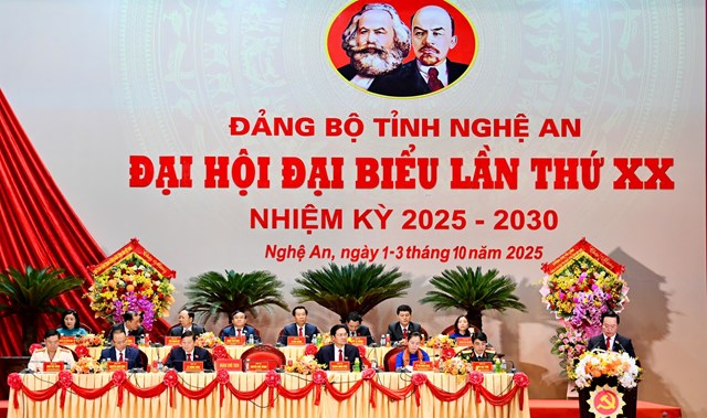 Đại hội Đảng bộ Nghệ An: &quot;Tự cường, tự tin, tiến mạnh trong kỷ nguy&#234;n mới” - Ảnh 2
