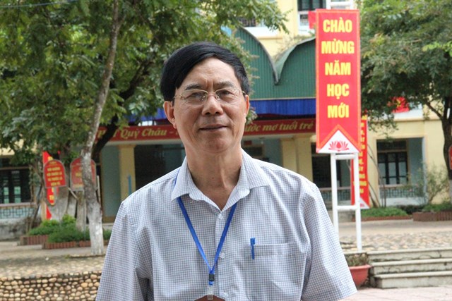 Thầy Cao Thanh Lưu, Hiệu trưởng Trường THPT Quỳ Ch&acirc;u