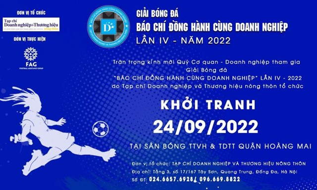 Khởi động Giải b&#243;ng đ&#225; “B&#225;o ch&#237; đồng h&#224;nh c&#249;ng Doanh nghiệp” lần IV năm 2022 - Ảnh 1