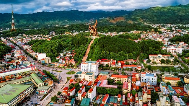 To&agrave;n cảnh th&agrave;nh phố Điện Bi&ecirc;n Phủ - Ảnh: IT