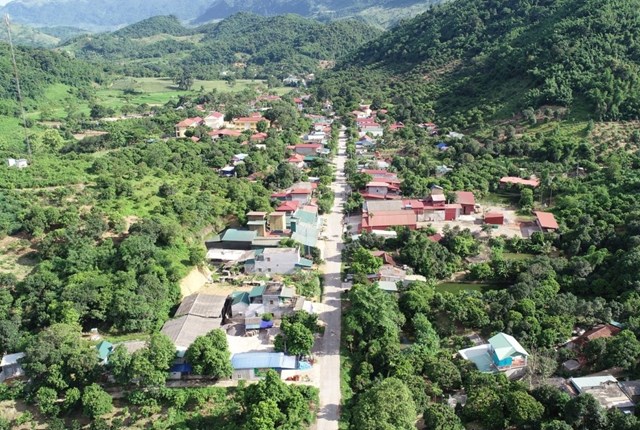 Trung tâm xã Nà Mường hôm nay.   