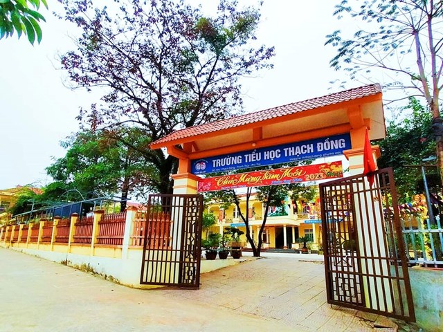 Trường Tiểu học xã Thạch Đồng.