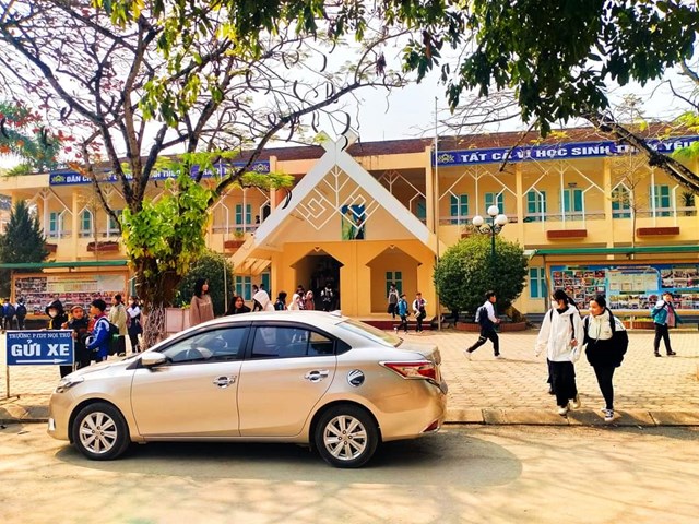 Một góc khung cảnh Trường Phổ Thông DTNT Hà Nội. 